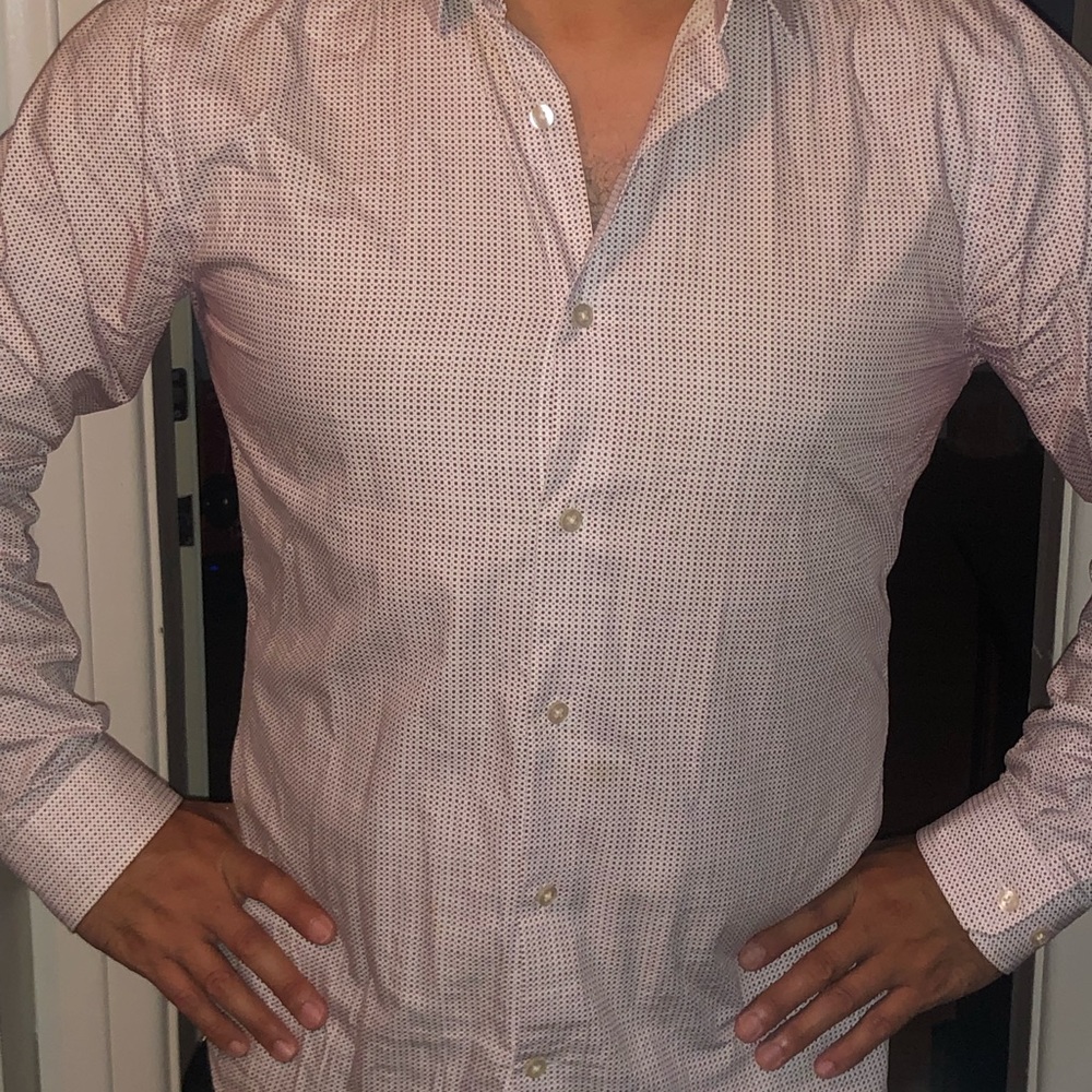 Men's extra slim fit Express shirt size L - Picture 2 of 6